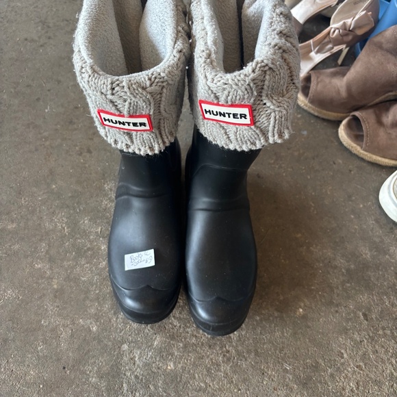 Hunter boots with socks - Picture 1 of 2
